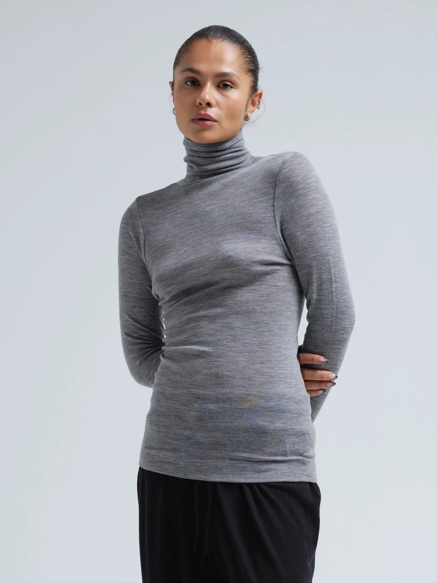 Woolen Lola | Merino wool - Grey Melange