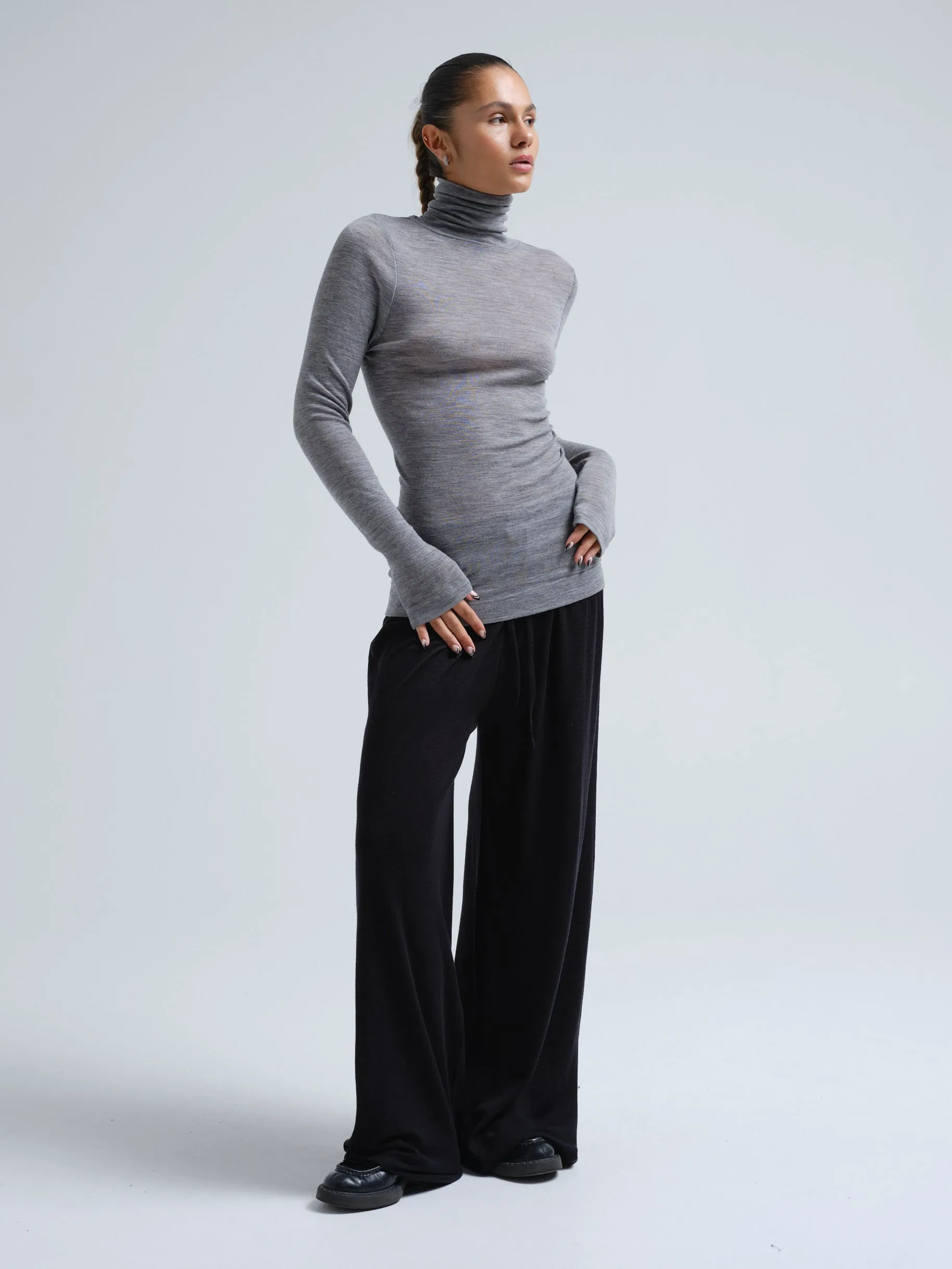 Woolen Lola | Merino wool - Grey Melange