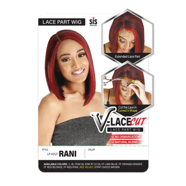 Zury Sis V-Lace Cut Synthetic Hair Lace Part Wig - LP VCUT RANI